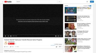 Tutorial: Storm8 TeamLava Transfer Recover Game Progress - YouTube