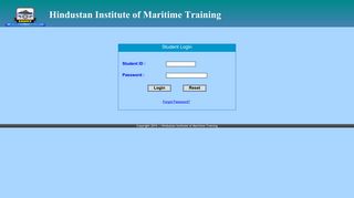 Student Login Page