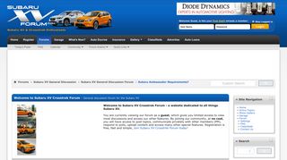 Subaru Ambassador Requirements? - Subaru XV Forum