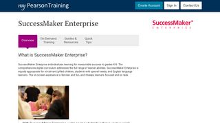 SuccessMaker Enterprise - Overview | MPT | My Pearson Training ...
