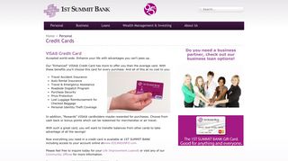 Personal Credit Cards - 1st Summit Bank