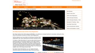 Shri Mata Vaishno Devi Online Yatra Registration. - Jammu