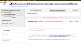 106 - SCN: Message List - SAP Applications on SAP Adaptive Server ...
