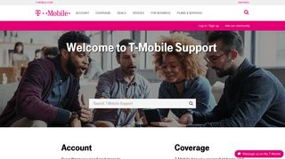 T-Mobile Support: Welcome