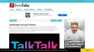 TalkTalk Mail and Login Problems | Down Today