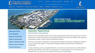 Islander AppCheck - Texas A&M University Corpus Christi