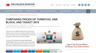 Comparing Prices Of TurboTax, H&R Block, and TaxAct 2019