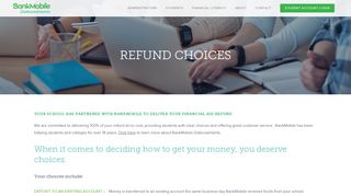 Refund Choices - BankMobile Disbursements