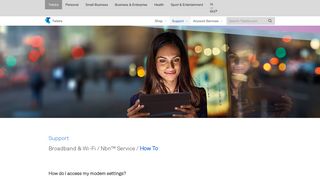 Telstra - How do I access my modem settings? - Support