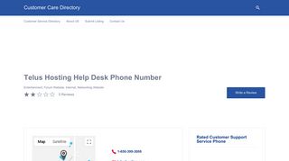 Telus Hosting Help Desk Phone Number - Customer Care Directory
