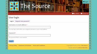 User login | The Source