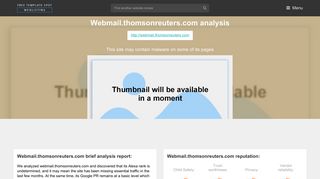 Web Mail Thomsonreuters. Outlook Web App - Popular Website Reviews