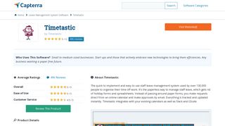 Timetastic Reviews and Pricing - 2019 - Capterra