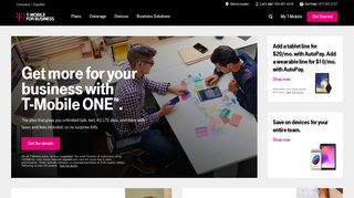 Business Phone Plans, Unlimited Data Plans | T-Mobile Business