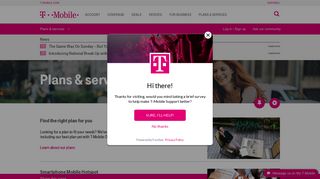 Plans & services | T-Mobile Support