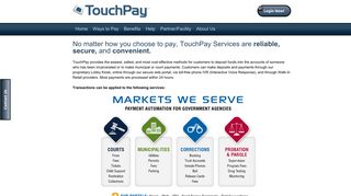 Ways to Pay - Touchpay