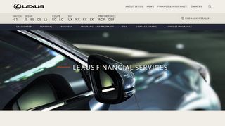 Lexus Financial Services | Lexus Australia | Lexus