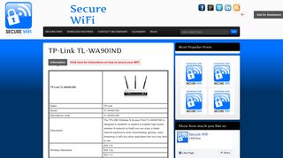 TP-Link TL-WA901ND | Secure WiFi