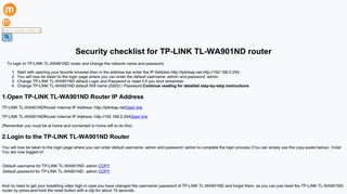 tplinkap.net192.168.0.254 - TP-LINK TL-WA901ND Router login and ...