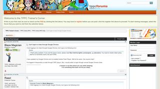 Can't login to chats through Google Chrome. - TPPC Trainer's Corner
