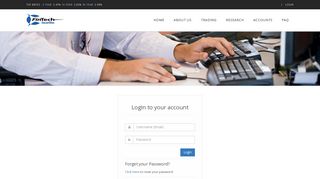 Account Login - FinTech Securities
