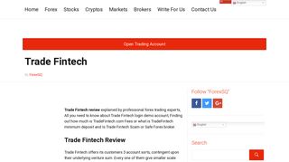 Trade Fintech Review - Trade Fintech Login - Is Trade Fintech Scam ...