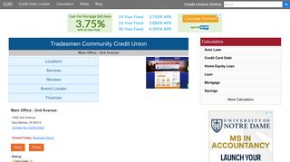 Tradesmen Community Credit Union - Credit Unions Online