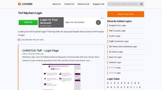 Trinity Mother Frances Mychart Login And Support