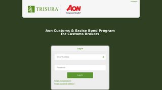 Aon Customs & Excise Bond Program for Customs ... - Trisura | Log In