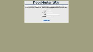 TroopMaster Web Login