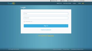 Login for Online Verification Platform - TrustID