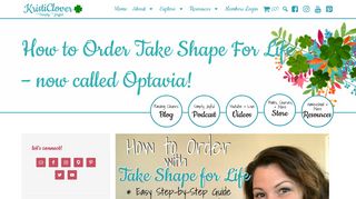 How to Order Take Shape For Life - now called Optavia! - Kristi Clover