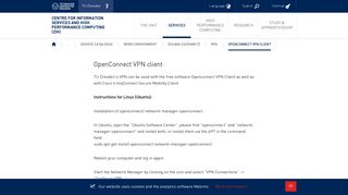 OpenConnect VPN client — Centre for Information ... - TU Dresden