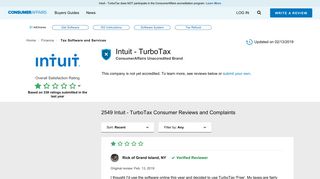 Top 2,487 Reviews and Complaints about Intuit - TurboTax