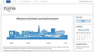 Exeter Learning Environment