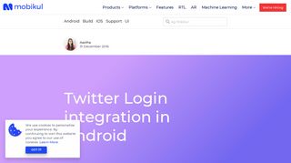 Twitter Login integration in Android - Mobikul