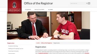 Registration | University of Arkansas