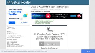 How to Login to the Ubee DVW3201B - SetupRouter