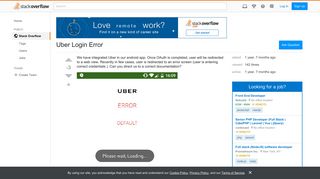 Uber Too Many Requests Login and Support