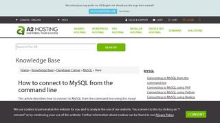 How to connect to MySQL from the command line