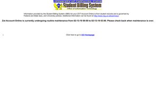 Student Billing System - UCI