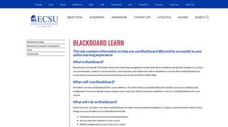 Blackboard Learn - Elizabeth City State University