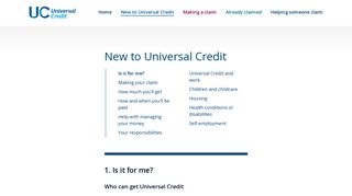 Understanding Universal Credit - Can I apply for Universal Credit?