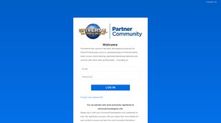 Universal Partner Community: Partner Login