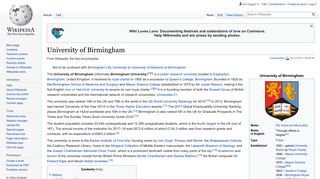 University of Birmingham - Wikipedia