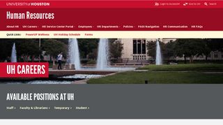 UH Careers - University of Houston