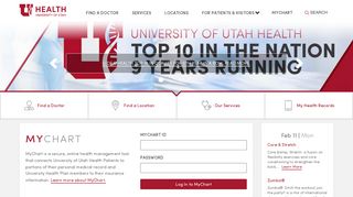 University Of Utah My Chart Login And Support