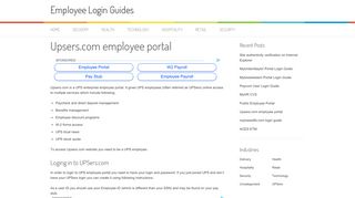Upsers.com employee portal - Employee Login Guides