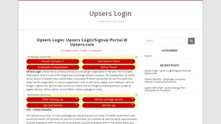 Upsers Login: Upsers Login/Signup Portal @ Upsers.com