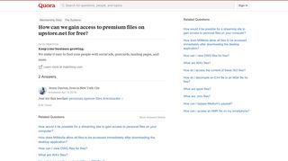 upstore free premium